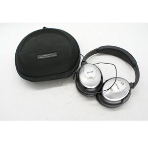 Bose QuietComfort 15 QC15 Acoustic Noise Cancelling Headphones Silver Black b1